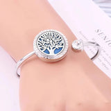 Aromatherapy Bracelet Diffuser Jewelry Tree of Life Flower
