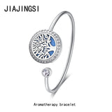 Aromatherapy Bracelet Diffuser Jewelry Tree of Life Flower