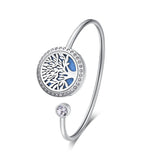 Aromatherapy Bracelet Diffuser Jewelry Tree of Life Flower