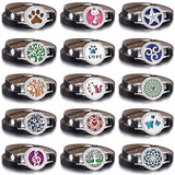 Multilayer Leather Aromatherapy Bracelet Diffuser Jewelry