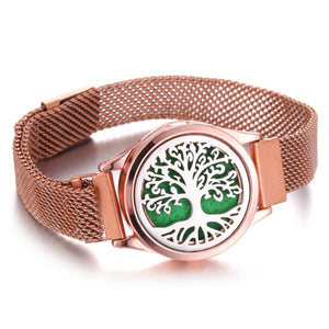 Aromatherapy Bracelet Diffuser Stainless Steel Watch