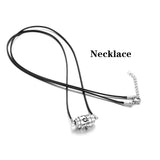 Aromatherapy Diffuser Bracelet Stainless Steel Locket Leather Bracelet