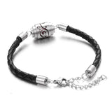 Aromatherapy Diffuser Bracelet Stainless Steel Locket Leather Bracelet