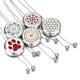 Aromatherapy Diffuser Necklace Perfume Oil Locket Chain Tassel Jewelry