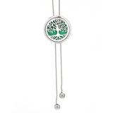 Aromatherapy Diffuser Necklace Perfume Oil Locket Chain Tassel Jewelry