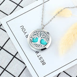 Tree of Life Aromatherapy Essential Oil Diffuser Necklace