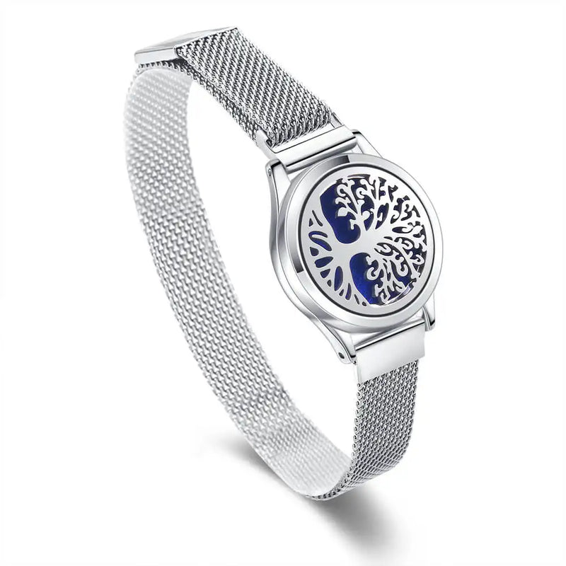Aromatherapy Locket Bracelet Stainless Steel Essential Oil Diffuser