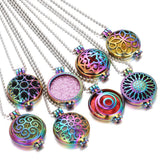 Vintage Aromatherapy Necklace Diffuser Jewelry Open Locket Pendant