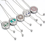 Aromatherapy Necklace Essential Oil Diffuser Snake Chain Locket