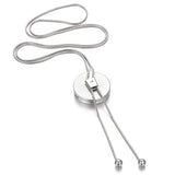 Aromatherapy Necklace Stainless Steel Locket Pendant Tassel Diffuser