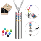 Aromatherapy Necklace Stainless Steel Perfume Essential Oil Locket Pendant