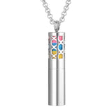 Aromatherapy Necklace Stainless Steel Perfume Essential Oil Locket Pendant