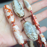 10-40mm Leopard Pattern Dzi Agate Beads for Jewelry Making