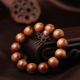 African Flower Pear Bead Bracelet Men Women Cat's Eye Grain Bracelet
