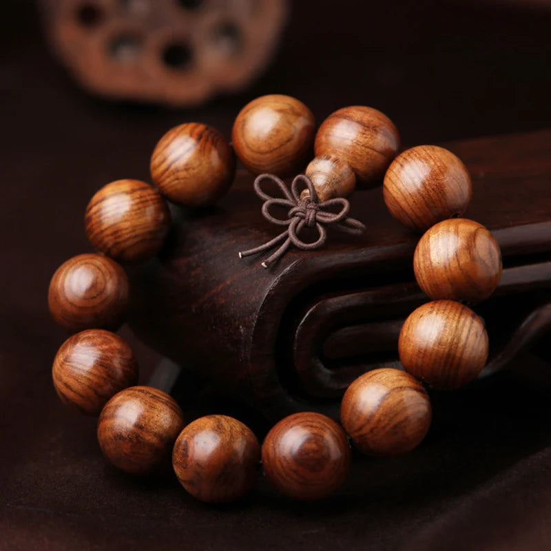 African Flower Pear Bead Bracelet Men Women Cat's Eye Grain Bracelet