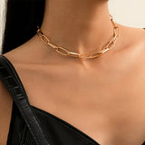 Arrow Choker Necklace Fishbone Chain Jewelry Gift