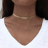 Arrow Choker Necklace Fishbone Chain Jewelry Gift