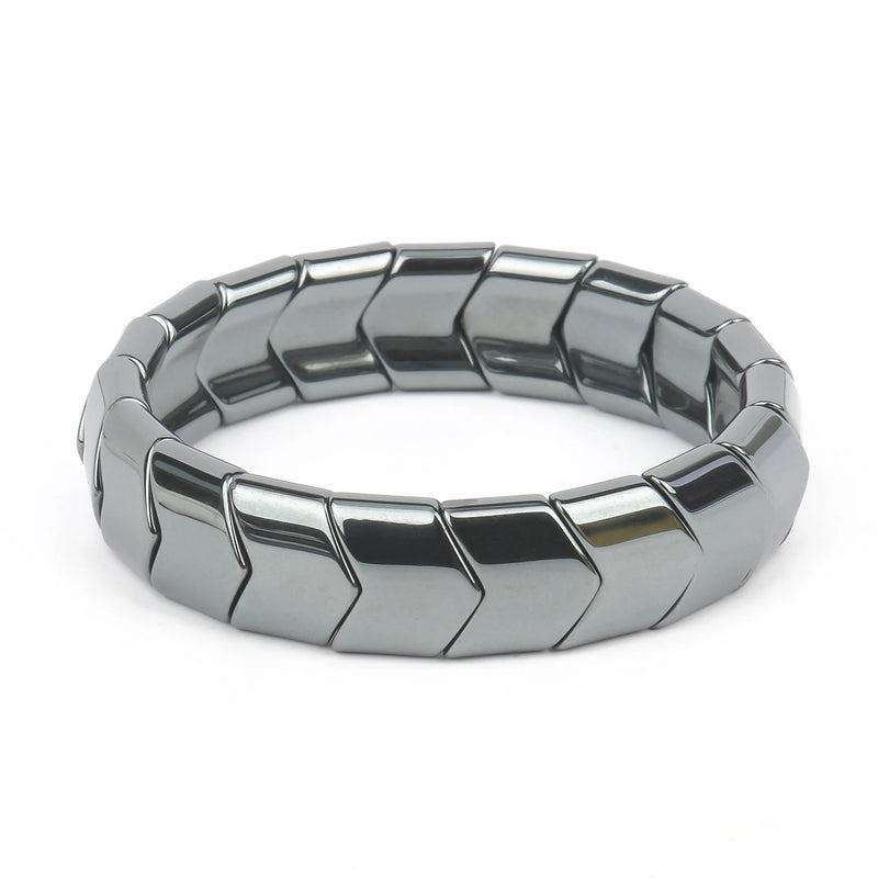 Arrow Hematite Bracelets Men Weight Loss Health Care Stretch Bracelet