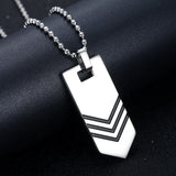 Arrow Pendant Necklace Chain Hip Hop Rock Jewelry Gift