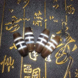 Fengshui Ji 11x28mm Dzi Beads Amulet Loose Beads