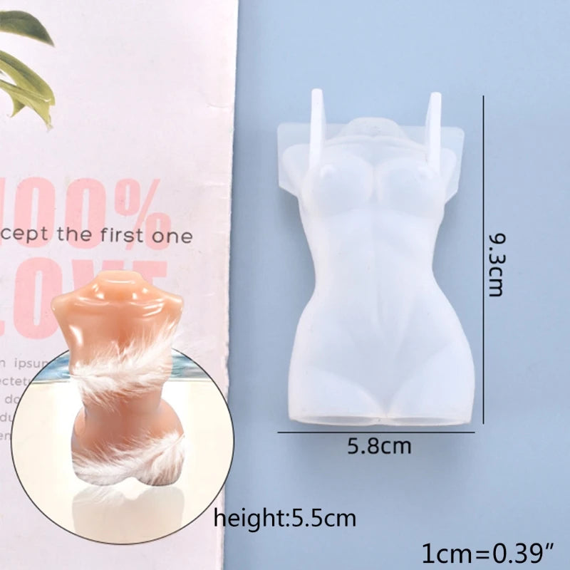 Human Body Candle Epoxy Resin Mold for Aromatherapy Plaster Wax Silicone Mould