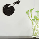 3D Horseback Jumping Wall Clock Art Decor
