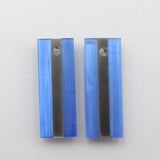 Artificial Cymophane Earrings Beads Pair for DIY Jewelry Making