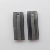 Artificial Cymophane Earrings Beads Pair for DIY Jewelry Making