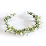 Artificial Flower Wreath Headband Hair Pieces for Women Wedding Wear