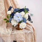 Artificial Flowers Dusty Flowers Combo for DIY Wedding Bridal Bouquets