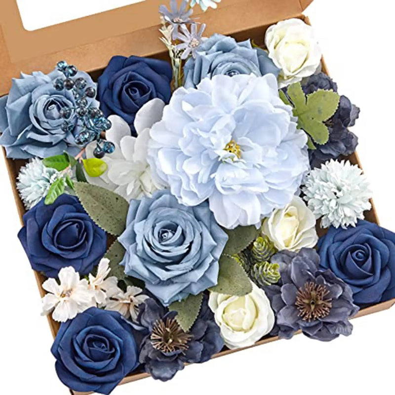 Artificial Flowers Dusty Flowers Combo for DIY Wedding Bridal Bouquets