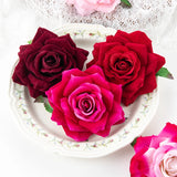 Silk Red Rose Artificial Flowers 10Pcs Home Decoration DIY Craft Wedding