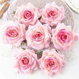 Silk Red Rose Artificial Flowers 10Pcs Home Decoration DIY Craft Wedding