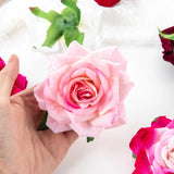 Silk Red Rose Artificial Flowers 10Pcs Home Decoration DIY Craft Wedding