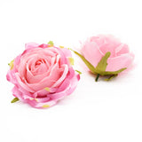 5Pcs Artificial Silk Roses Heads Wedding Christmas Wreath Accessories