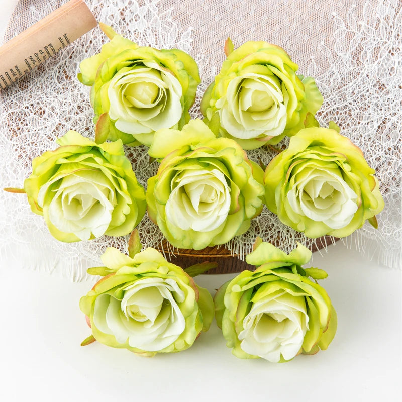Silk Roses Heads Wedding Flowers Home Party Decor