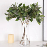 Artificial Green Leaves Tree Branches Christmas Fruit Silk