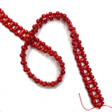 Artificial Red Coral Beads Loose Spaced Beads 15 Inches