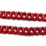 Artificial Red Coral Beads Loose Spaced Beads 15 Inches