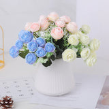 Artificial Roses Long Branch Bouquet DIY Bridal Home Wedding Garden Decor