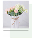 Artificial Roses Long Branch Bouquet DIY Bridal Home Wedding Garden Decor