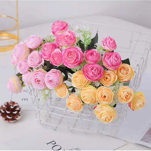 Artificial Roses Long Branch Bouquet DIY Bridal Home Wedding Garden Decor