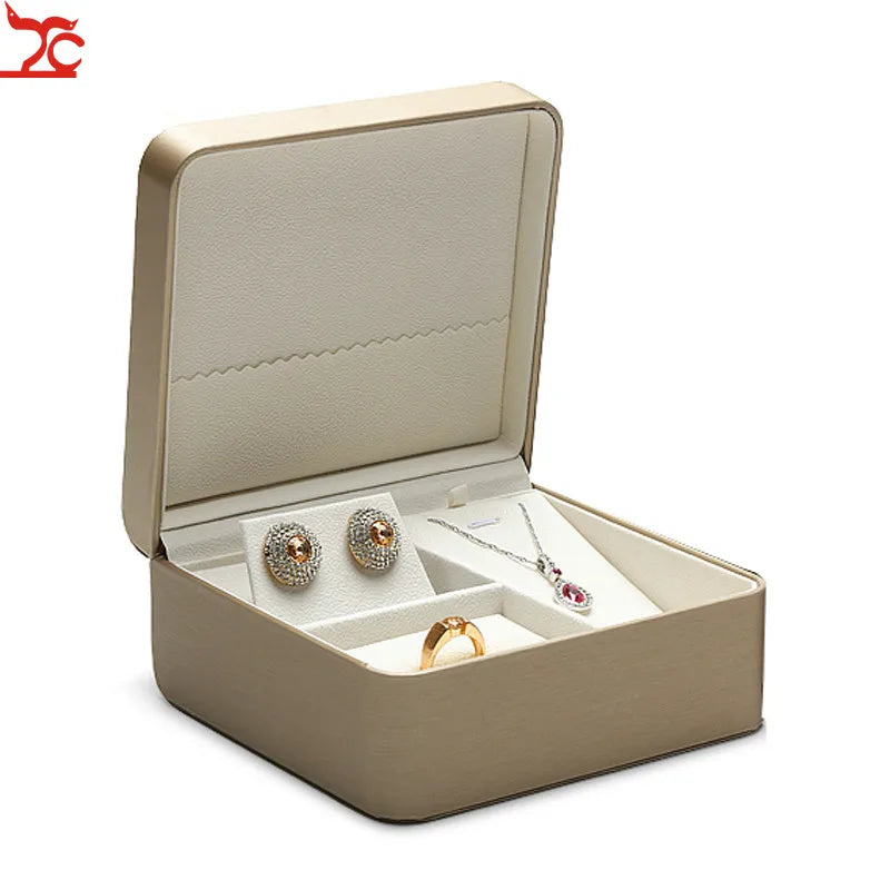 Faux Leather Jewelry Box Set - Display and Storage for Jewelry