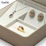 Artificial Leather Jewelry Box Necklace Box Set