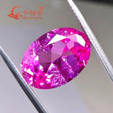 Light Pink Oval Natural Cut Ruby Gemstone