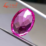 Light Pink Oval Natural Cut Ruby Gemstone