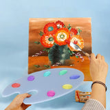 Artist Paint Palette Resin Mold Oval Palette Silicone Mould
