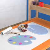 Artist Paint Palette Resin Mold Oval Palette Silicone Mould