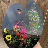 Artist Paint Palette Resin Casting Mold Oval Shape Art Palette Resin Mold DIY