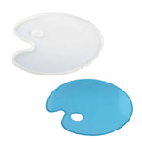 Artist Paint Palette Resin Casting Mold Oval Shape Art Palette Resin Mold DIY